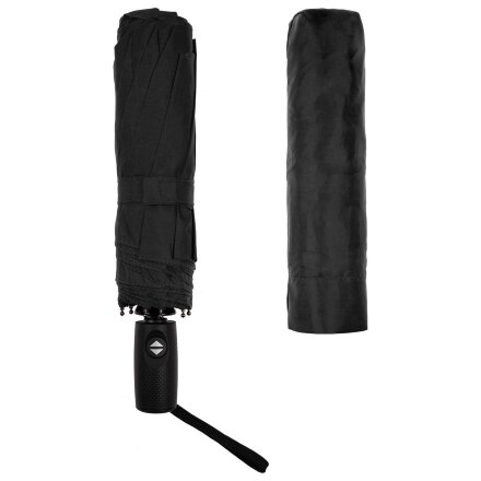 Складной зонт Dome Double с двойным куполом, черный Складной зонт Dome Double с двойным куполом, черный