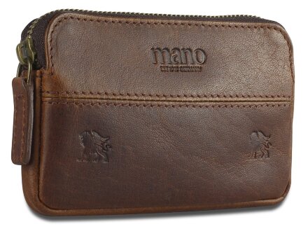Ключница Mano Don Leon, натуральная кожа в коричневом цвете, 12 х 7 см Ключница Mano Don Leon, натуральная кожа в коричневом цвете, 12 х 7 см