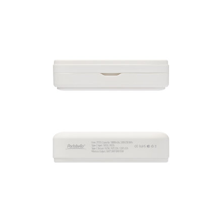 Внешний аккумулятор Юнион PD (Union PD) 10000mAh с функцией беспроводной зарядки 15W, белый