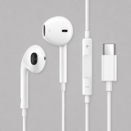 Стереогарнитура Stereo Air Type-C, белый, Deppa Стереогарнитура Stereo Air Type-C, белый, Deppa