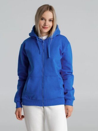 Толстовка на молнии с капюшоном Siverga Heavy 2.0, ярко-синяя Толстовка на молнии с капюшоном Siverga Heavy 2.0, ярко-синяя