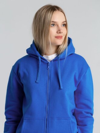 Толстовка на молнии с капюшоном Siverga Heavy 2.0, ярко-синяя Толстовка на молнии с капюшоном Siverga Heavy 2.0, ярко-синяя