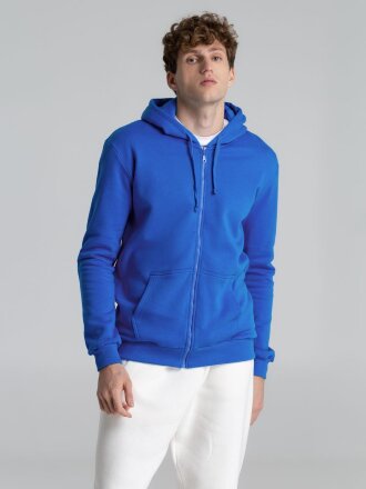 Толстовка на молнии с капюшоном Siverga Heavy 2.0, ярко-синяя Толстовка на молнии с капюшоном Siverga Heavy 2.0, ярко-синяя