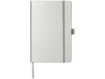 Записная книжка Nova формата A5 с переплетом, серебристый Записная книжка Nova формата A5 с переплетом, серебристый