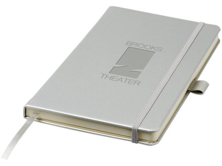 Записная книжка Nova формата A5 с переплетом, серебристый Записная книжка Nova формата A5 с переплетом, серебристый