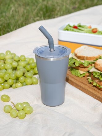 Термостакан Sapporo без логотипа, серый Термостакан Sapporo без логотипа, серый