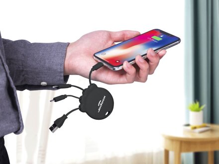 Портативное зарядное устройство Octopus Booster, 1000 mAh, черный Портативное зарядное устройство Octopus Booster, 1000 mAh, черный