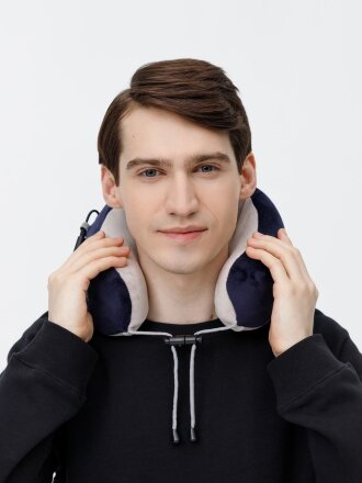 Дорожная подушка-массажер inRelax, синяя Дорожная подушка-массажер inRelax, синяя