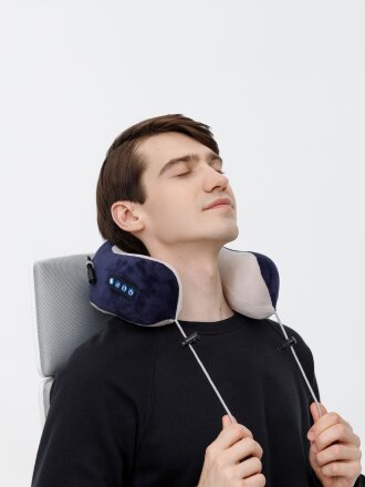 Дорожная подушка-массажер inRelax, синяя Дорожная подушка-массажер inRelax, синяя