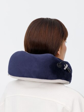 Дорожная подушка-массажер inRelax, синяя Дорожная подушка-массажер inRelax, синяя