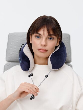 Дорожная подушка-массажер inRelax, синяя Дорожная подушка-массажер inRelax, синяя