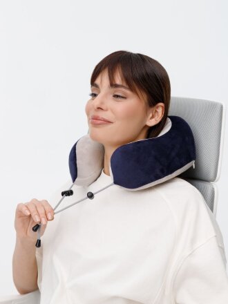 Дорожная подушка-массажер inRelax, синяя Дорожная подушка-массажер inRelax, синяя