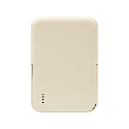 Внешний аккумулятор Union PD 10000mAh с функцией беспроводной зарядки 15W, бежевый