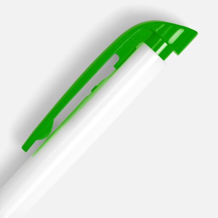 Ручка шариковая Favorite, белая с зеленым Ручка шариковая Favorite, белая с зеленым