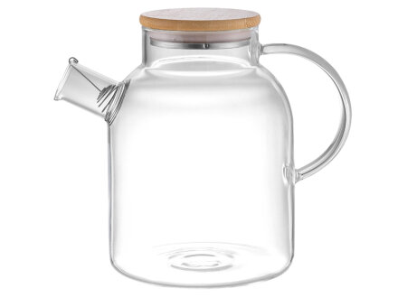 Стеклянный чайник с бамбуковой крышкой Sencha M