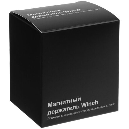 Магнитный держатель для смартфонов Winch, черный Магнитный держатель для смартфонов Winch, черный