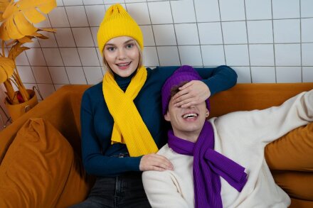 Шарф Yong, фиолетовый Шарф Yong, фиолетовый