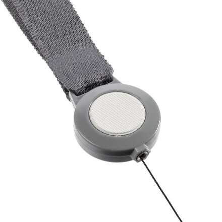 Чехол для пропуска с лентой и ретрактором Devon, белый Чехол для пропуска с лентой и ретрактором Devon, белый