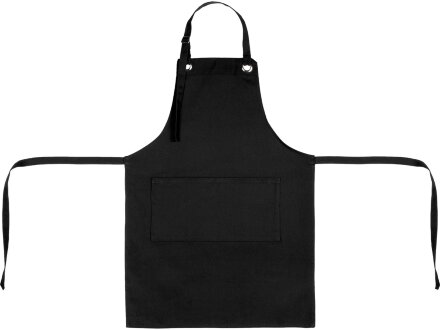 Хлопковый фартук Delight с карманом и регулируемыми завязками, черный Хлопковый фартук Delight с карманом и регулируемыми завязками, черный