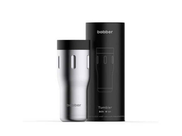 Термос питьевой, вакуумный, бытовой, тм bobber. Объем 0,47 литра. Артикул Tumbler-470 Matte с нанесением логотипа