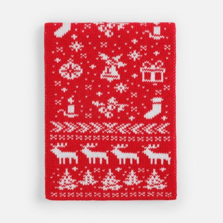 Шарф Holidale, красный с молочным Шарф Holidale, красный с молочным