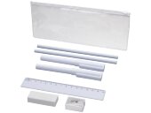 Набор Mindy: ручки шариковые, карандаши, линейка, точилка, ластик, белый Набор Mindy: ручки шариковые, карандаши, линейка, точилка, ластик, белый