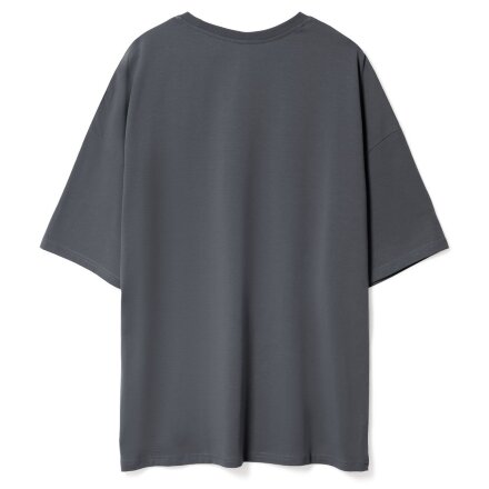 Футболка унисекс оверсайз Crosstown, темно-серая Футболка унисекс оверсайз Crosstown, темно-серая