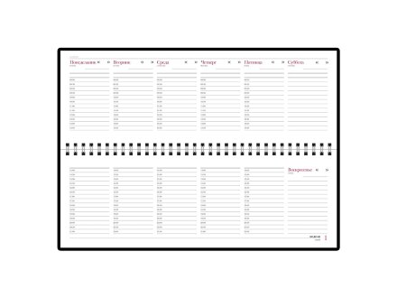 Планинг недатированный Sidney Nebraska, зеленый