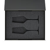 Ложемент под 2 бокала для шампанского (рифленое стекло) в среднюю коробку-трансформер (арт. 695721)