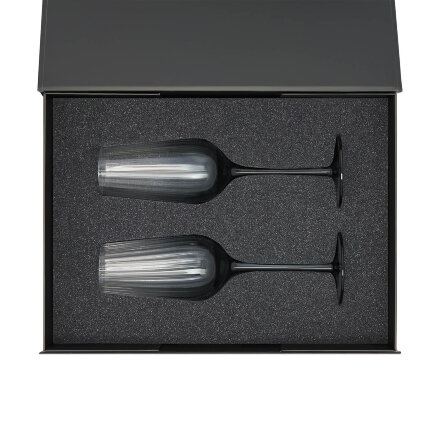 Ложемент под 2 бокала для шампанского (рифленое стекло) в среднюю коробку-трансформер (арт. 695721)