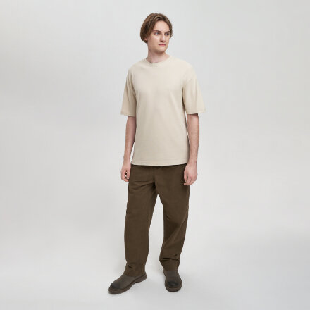 Футболка унисекс премиум AURA, 100% хлопок 200гр. бежевый, размер XL/2XL