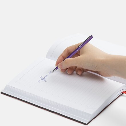 Ручка шариковая Hotel Chrome, ver.2, матовая фиолетовая Ручка шариковая Hotel Chrome, ver.2, матовая фиолетовая