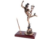 Настольный прибор Меркурий, бронзовый/красное дерево Настольный прибор Меркурий, бронзовый/красное дерево