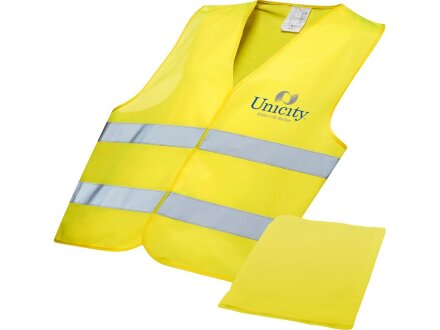 Защитный жилет Watch-out в чехле, неоново-желтый Защитный жилет Watch-out в чехле, неоново-желтый