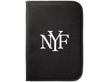 Папка А4 Berkeley на молнии с блокнотом, черный Папка А4 Berkeley на молнии с блокнотом, черный