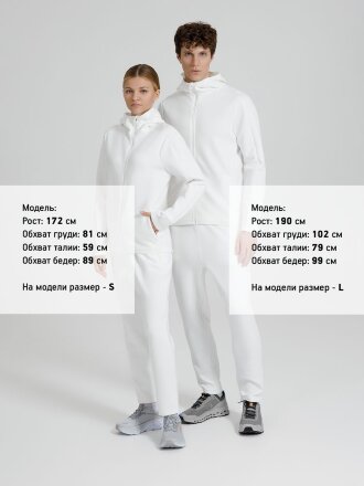 Куртка с капюшоном унисекс Begi, молочно-белая Куртка с капюшоном унисекс Begi, молочно-белая