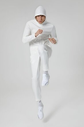 Куртка с капюшоном унисекс Begi, молочно-белая Куртка с капюшоном унисекс Begi, молочно-белая