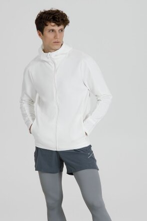 Куртка с капюшоном унисекс Begi, молочно-белая Куртка с капюшоном унисекс Begi, молочно-белая