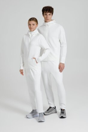 Куртка с капюшоном унисекс Begi, молочно-белая Куртка с капюшоном унисекс Begi, молочно-белая