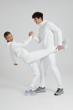 Куртка с капюшоном унисекс Begi, молочно-белая Куртка с капюшоном унисекс Begi, молочно-белая