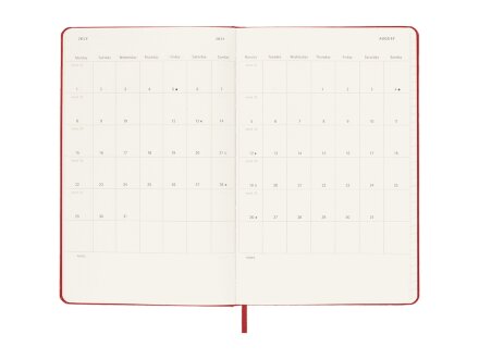 Записная книжка 12 месяцев на 2024 год, в твердой обложке, красный, Large, 13х21 Записная книжка 12 месяцев на 2024 год, в твердой обложке, красный, Large, 13х21