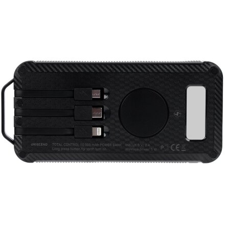 Аккумулятор защищенный Total Control 10000 мАч, черный с серым Аккумулятор защищенный Total Control 10000 мАч, черный с серым