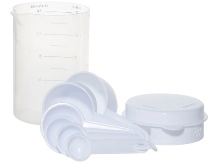 Измерительный набор из 7 предметов, белый Измерительный набор из 7 предметов, белый