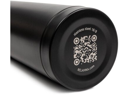 Термос Relaxika 101 (0,75 литра), черный (без лого)