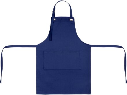 Хлопковый фартук Delight с карманом и регулируемыми завязками, синий нэйви Хлопковый фартук Delight с карманом и регулируемыми завязками, синий нэйви