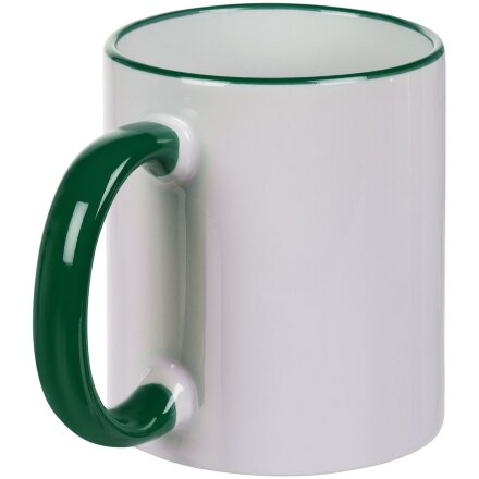 Кружка Rimo для сублимационной печати, темно-зеленая Кружка Rimo для сублимационной печати, темно-зеленая
