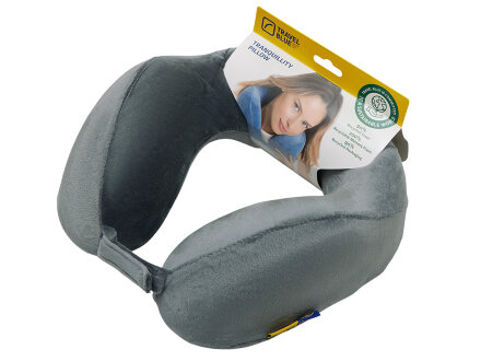 Подушка для путешествий с эффектом памяти Travel Blue Tranquility Pillow, увеличенная (212), цвет серый Подушка для путешествий с эффектом памяти Travel Blue Tranquility Pillow, увеличенная (212), цвет серый