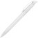 Ручка шариковая Clear Solid, белая с нанесением логотипа