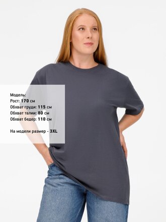 Футболка Imperial 190, темно-серая (графит) Футболка Imperial 190, темно-серая (графит)