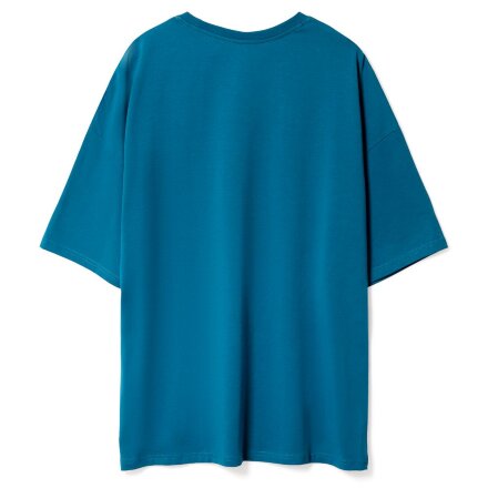 Футболка унисекс оверсайз Crosstown, бирюзовая (морская волна) Футболка унисекс оверсайз Crosstown, бирюзовая (морская волна)